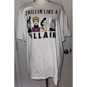 Disney Chillin Like A Villain Gang Ursula Evil Queen Cruella Maleficent Shirt 2X